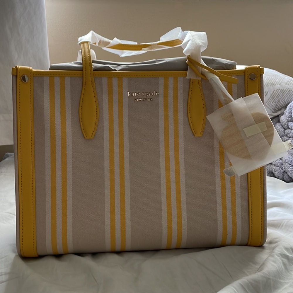 Kate Spade Market Street Medium Tote Morning Light Multi Canvas FINAL PRICE - Picture 7 of 8